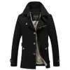 Trench Coat Mens Jacket 5XL Höst Långt Coat Mens Overcoat Slim Fit Varumärke Kläder Windbreaker Man Business JK18037 210518