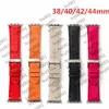 fashion designer Cinturini per Apple Watch Band 41mm 45mm 42mm 38mm 40mm 44mm iwatch 1 2 3 4 5 6 7 cinturini cinturino in pelle Bracciale Fashion Stripes i01