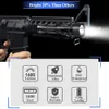 Tactical Flashlight 1600 Lumens USB Rechargeable Torch Waterproof Hunting Weapon Light with Picatinny Rail Mount Accessories 210320