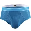 Men Underwear Mesh Holes Qucik Dry Sexy Briefs Breathable Thin Mens Slips Cueca Male Panties Underpants Gay Man