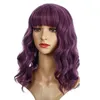 16 inch synthetische pruik in 17 kleuren peluca's losse lichaamsgolf simulatie menselijk haarpruiken wig3484010865