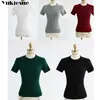 sweater for women pullover short sleeve knit slim knitted lady's Female cardigan roupas feminina s women's tops 210608