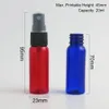 100 pcs 20ml portátil animal de estimação plástico plástico atomizador garrafa 20cc vermelho azul verde claro névoa névoa pulverizador cosmético recipientes