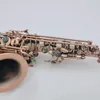 Brand Woodwind Instruments Alto Saxophone Eb Tune Copper Sax Professionellt musikinstrument med tillbehör