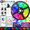 Strips Brand 30M WIFI LED Strip Lights Bluetooth RGB Light SMD Flexible 20M 25M Waterproof 2835 Tape Diode DC WIFILED StripsLED