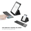 Cross Border Popular Dobrável Toque Três Dobra Ultra-fino ipad Tablet Bluetooth Teclado
