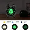 Other Clocks & Accessories Retro Digital Alarm Clock Metal Silent Non-Ticking Battery Desk Quartz Travel With Backlight For Bedroom