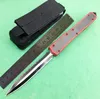 3 modeller röd make makora II 106-1 fickkniv dubbelkant D2 blad Kolfiber Dual Action Tactical Fixed Blade Fiske EDC Survival Tool Knives