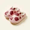 Fashion Giraffe Cow Children's Slippers EVA Plush Waterproof Home Shoes For Boys Girls Winter Warm Soft Anti Slip Kids Slippers 211119