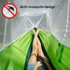 Outdoor with Mosquito Net 1-2 Person Portable Travel Camping Fabric Hanging Swing Hammocks Bed Garden Furniture