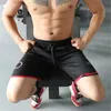 Men Fitness Bodybuilding Shorts Man Summer Workout Male Breathable Mesh Quick Dry Sportswear Jogger Beach Short Pants 210716