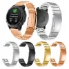 20 22 26mm Paski Watchband Bezpłatne Szybkie dopasowanie Demontaż Demontaż Metalowa Klamra ze stali nierdzewnej dla Garmin Fenix ​​5 5x Plus 6 6x Pro 3HR 935