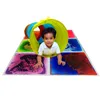 Art3d 6-Tile Sensory Room Tile Multi-Color Exercise Mat Liquid Encased Floor Playmat Kids Play Tapis antidérapants, 16 Sq.Ft (50x50cm)
