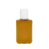 30ml Hand Sanitizer PET Plastic Bottle Clear Square Shape with Flip Top Cap for Cosmetics Disposable Portable Travel