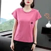 WWENN Ropa Mujer Sommer Baumwolle T-shirt Frauen Koreanische Mode T-shirt Kurzarm Plus Größe 4XL Kleidung T-stück Femme 210507