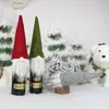 Boże Narodzenie Wino Butelka Pokrywa Handmade Szwedzkie Gnomy Butelki Wino Toppers Dla Xmas Home Party Tabela Dekoracje Xmas Prezenty LLD8489