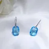 BAFFIN Original Cristaux De Swarovski Carré Boucles D'oreilles Grandes Pendientes Suspendues Femmes Argent Couleur Déclaration Bijoux