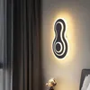 Modern Design LED Wall Light Acrylic Bedside Lamp Bedroom Minimalist Lamps For Kid Room Decoration