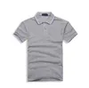 Summer Men luksus haftowe koszule polo z krótkim rękawem Cool Cotton Slim Fit Casual Business Man Shirt