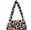 Sacs fourre-tout hiver Vintage motif zèbre épaule sous les bras sac femme en peluche automne sac à main doux chaud fourrure fourre-tout sac à main