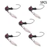 Fishing Hooks 5pcs Rotating Sequins Soft Bait Durable Tackle Hook Spinner Metal For Saltwater Freshwater Crank Jig Head Accessories