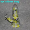 hookahs Eyes Smoking Bongs Bubbler Dab Rig Colorful 7.8inch Height Pipe in 14mm joint Glass Pipes