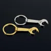 NIEUW 8.5 * 3.2 cm Tool Metalen Moersleutel Sleutel Hendel Flesopener Sleutelhanger Sleutelhanger Gift Zilver Goud 2 Kleur RRA11564