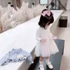 Girls Plaid Tutu Clothing Set Kids 2Pcs Fashion Casual Suit Top Dress Children Fall Outfits for 1-7Years Children Spring New Set G220310