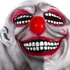 Maschera Halloween Fancy Party Latex Terrore Copricapo Strano Vestire Spaventoso Clown Malvagio Horror Densi Denti