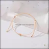 Anklets Jewelry 2022 Selling Sweet Simple Twine Cord Heart-Shaped Bracelet Small Fresh Love Heart Drop Delivery 2021 S64Dj