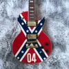 04 flag mahogany body electric guitar made in china beautiful and wonderful