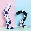 Classique Mini Magic Snake Cube Toy 4 couleurs Creative Modifiable pour enfant carré Puzzle jeu Twisty Stress Reliever Toys Collection