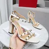 2021 top designer women dress sandals summer fashion ladies high heel slippers luxurys woman office party slides with box large size 35-43