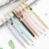 Lucky Clover Signature Ballpoint Pen Metal Ballpen Student Teacher Wedding Office School Writing Supplies Ball Pens Gift