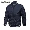 Tacvasen Casual Kurtka męska Spring / Fall Pilot Style Płaszcze Wojsko Bombowiec Kurtki Wiatr Baseball Kurtka Odzieżowiec Płaszcz Boys 211009