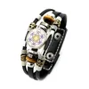 Fili di perline misteriose Mysteron Cube Multilayer in pelle multistrato bracciale geometria sacra fiore di vita braccialetti a scatto di vetro fuole fo6737320