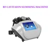 Ultraljud kavitation RF fett bantning maskinen förlorar vikt radiofrekvens hud åtdragning skönhetsutrustning 4 huvuden