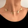 Gold Catena ciondolo Collana Choker Collana Donne Dichiarato Collares Collares Bohemian Beach Jewelry Regalo Collier a buon mercato