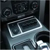 ABS Bil Aux Control Panel Dekorationskåpa för FORD F150 RAPTOR 2009-2014 Silver