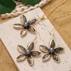 Brincos Colar Sophiaxuan Guam Jewelry Sets Pinging Dangle e Set Wholesale Design Gold Pated Hawaiian Flower for Women