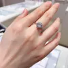 Women Wedding Ring 925 Sterling Silver Cubic Zirconia Diamond Rings With Original Box Fit Pandora Style Engagement Fine Jewelry Lady Gift