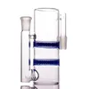 Raucher-Aschefänger aus dickem Glas, hochwertig, 1418 mm, viele Farben, Doppelwaben-Perkulator, Aschenfänger