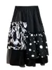 Vanovich oregelbunden sommarutskriftstygn mesh hög midja vild casual kjolar kvinnlig 210615