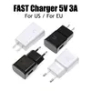 100DHL OEM USB chargeurs muraux 5V 3A 2A 1A prise US/EU adaptateur secteur de voyage chargeur rapide rapide pour Samsung