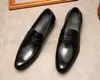 Nouveau luxe mode hommes chaussures mariage mocassins noir qualité en cuir véritable mariage affaires sans lacet chaussures habillées hommes chaussures décontractées