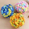 1pc 130 g / bal dikke wollen grote zachte regenboog pom garen hand breien haak garen diy deken kussen kleurrijke pompom draad y211129