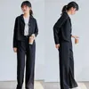 Płaszcze i kurtki kobiety z długim rękawem Kobieta V-Neck Office Dama dla Black E50 210602