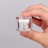 5g acryliques vides bouteilles claires crème crème petit échantillon maquillage sous-bouteille ongles casse-conteneur cosmétique pot