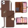 Fashion Phone Cases For iPhone 14 13 Pro max 12 14 Plus mini 11 11Pro XR XSMAX shell leather Multifunction card package storage w6161606