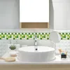 Autocollants muraux 18 pièces mosaïque cuisine salle de bains adhésif carrelage autocollant imperméable PVC décoration murs de fond Decor247n